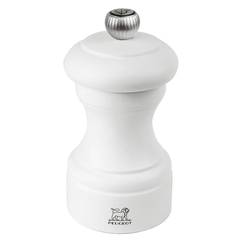 "Bistro" Macinapepe in Legno Smaltato - 10 cm / White