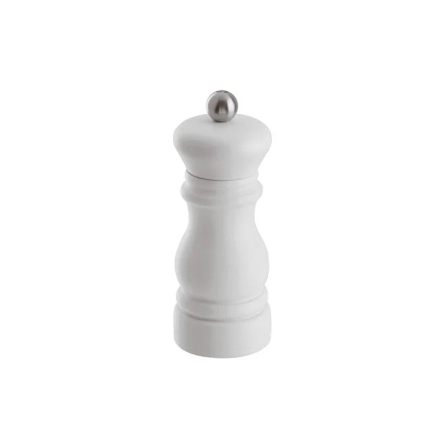Macinasale - H 11,5 cm / Bianco opaco, Legno