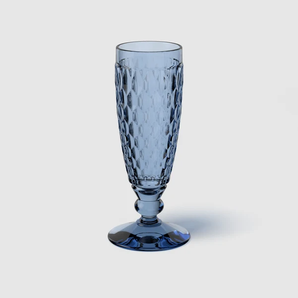 BOSTON Bicchiere da champagne/ spumante - Blu, 120 ml, cristallo