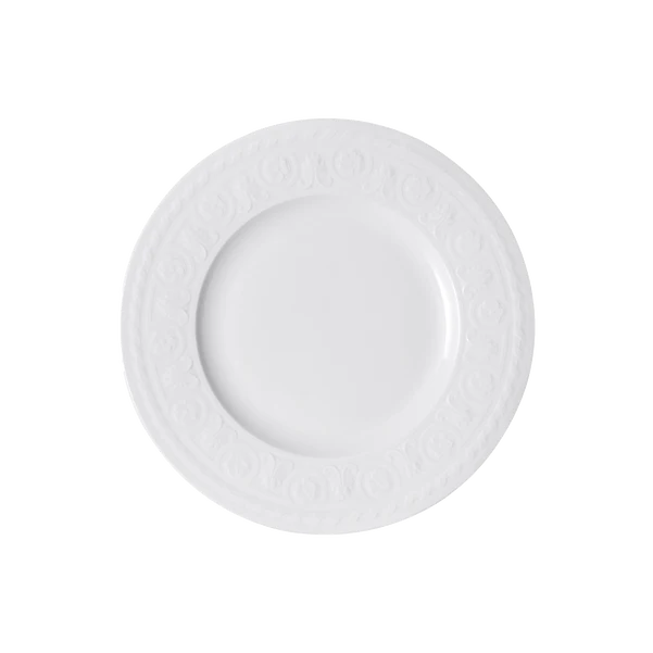 CELLINI Piatto da dessert/ colazione - Bianco 22 cm, Premium Porcelain