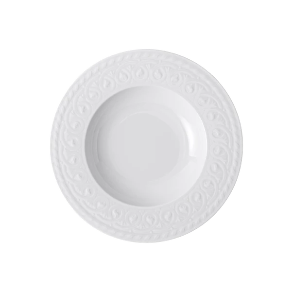 CELLINI Piatto fondo - Biancio 24,2 cm, Premium Porcelain