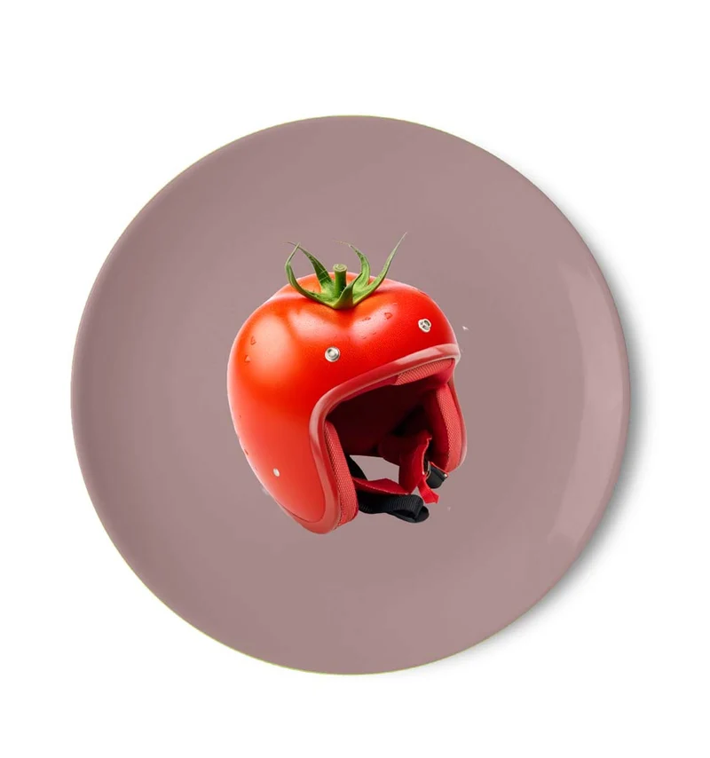 Piatto pizza Porcellana - 30,5cm Decoro Casco