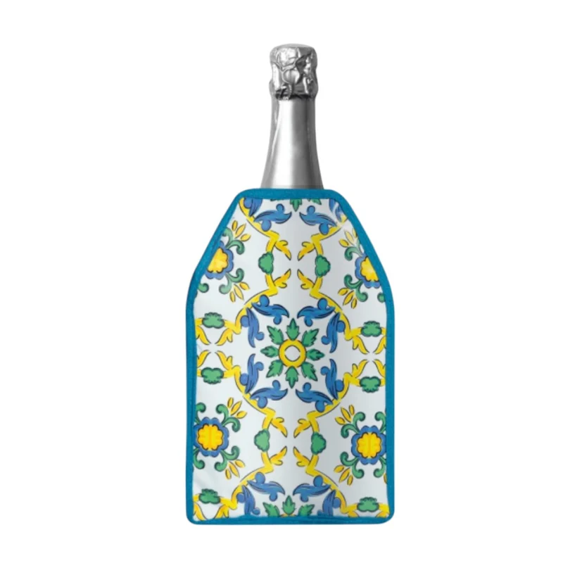 Glacette morbida raffreddabottiglie con decoro Maiolica