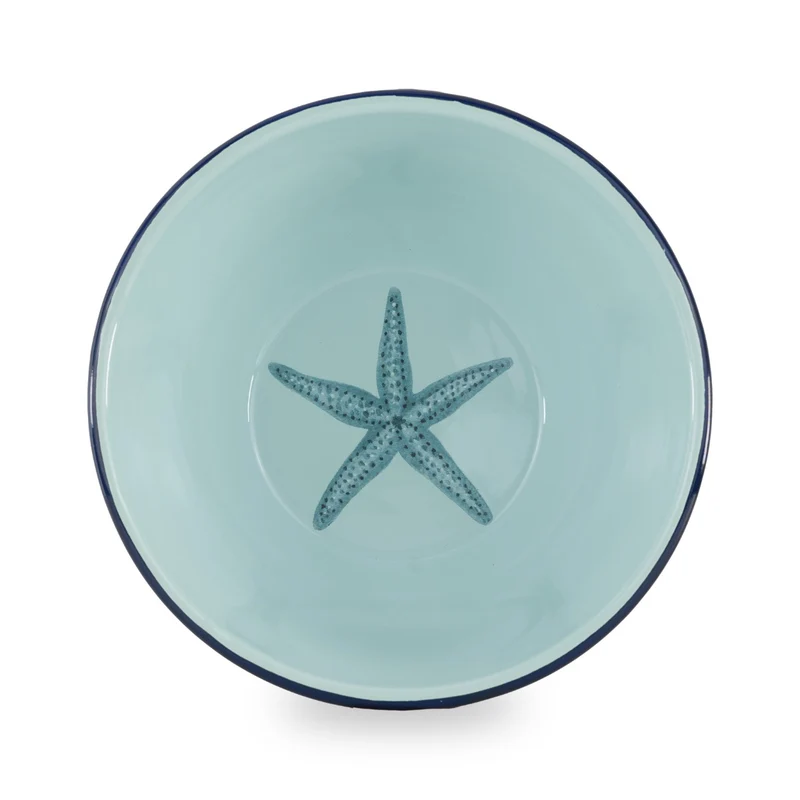 Insalatiera in latta smaltata - 24cm / 2L Azzurro