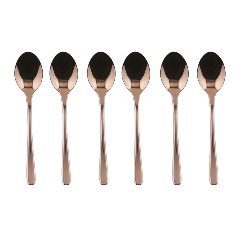 Taste - Set 6 cucchiaini caffè espresso color copper
