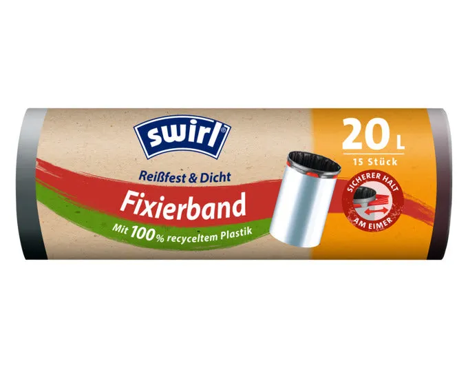 SWIRL Abfallsäcke Elastik Band 20 l