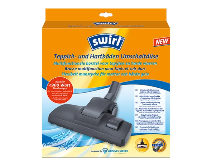 SWIRL Teppich und Hartböden Umschalltdüse