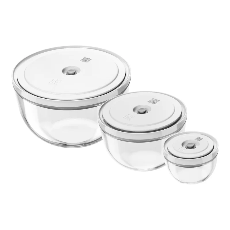 ZWILLING Fresh & Save BOWLS Set di ciotole sottovuoto S/M/L / 6-pz., vetro