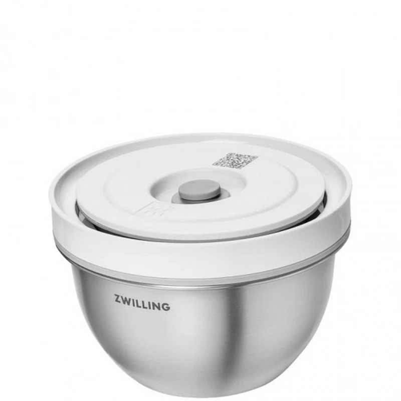 Fresh & Save BOWLS Ciotola sottovuoto - S / 12 cm, Acciaio Inox, Argento