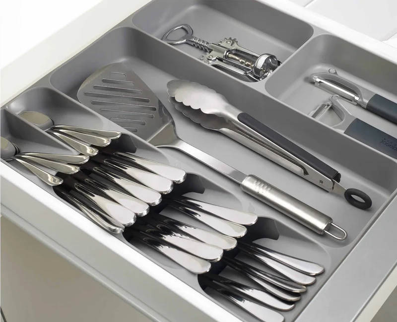 Contenitore per Posate Grigio