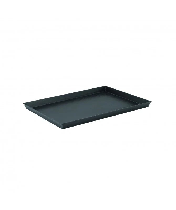Teglia Rettangolare Angoli Svasati - Ferro Blu Cm 40x30x3