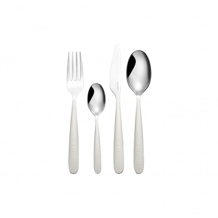 JUST - SET 24 POSATE - DI COLORE BIANCO
