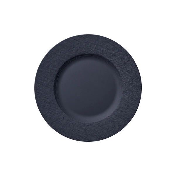 MANUFACTURE Piatto da dessert/ colazione - Nero, Ø21,7 cm, Premium Porcelai