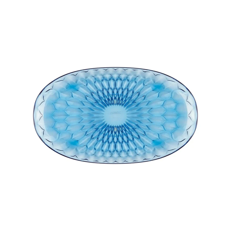 VASSOIO OVALE GRANDE "VANITY" - Sky blue