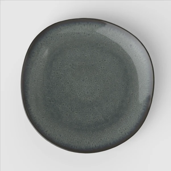 LAVE Piatto piano - Grigio, 28 x 27,8 cm, terracotta
