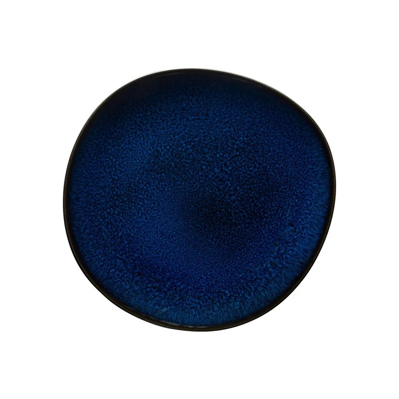 LAVE Piatto da dessert/ colazione - Blu, 23,5 x 23 cm, terracotta