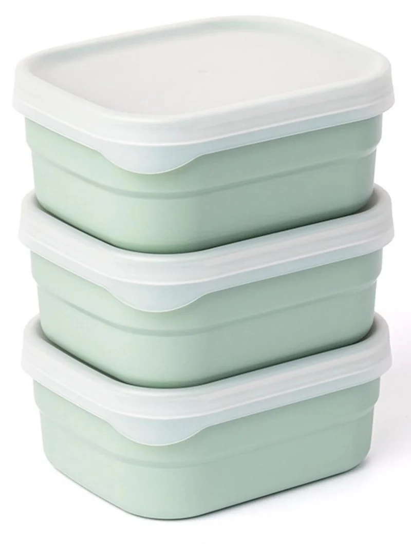 3er Set Optifridge Bio 400ml 115X95X50mm grün
