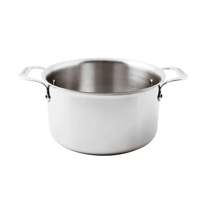 Casseruola bassa 2 maniglie Acciaio inox, Alluminio - diametro 24 cm - h 14cm