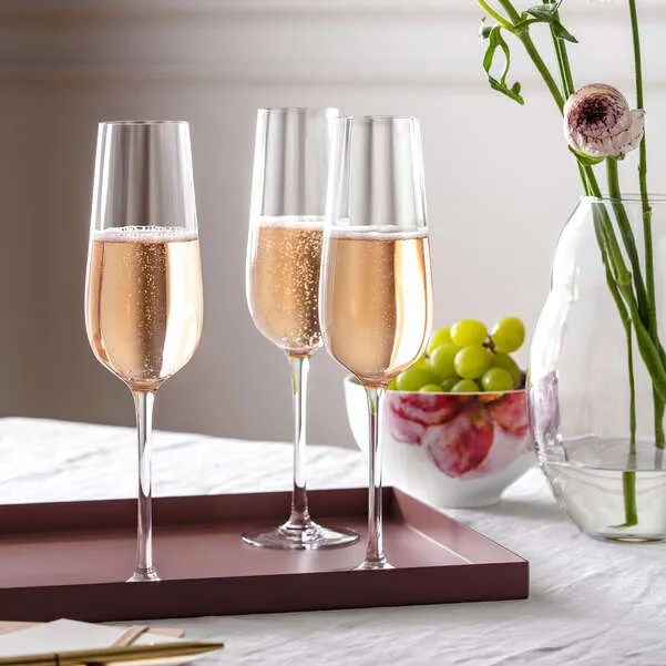 ROSE GARDEN Bicchiere da champagne/spumante - Trasparente 120 ml, cristallo 4 PZ