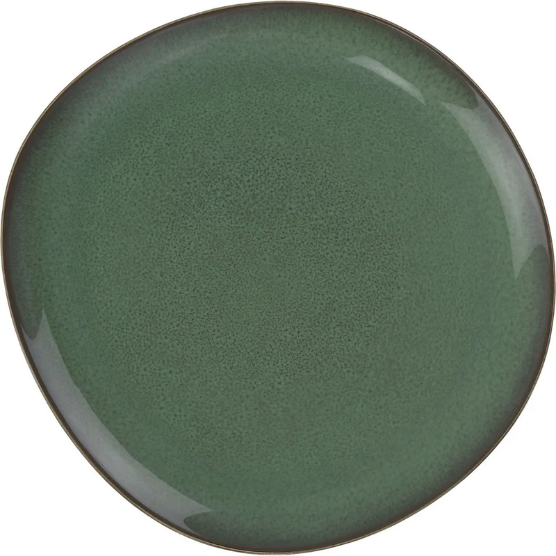 LAVE Vassoio da portata - Verde, 31,8 x 31,5 cm, terracotta