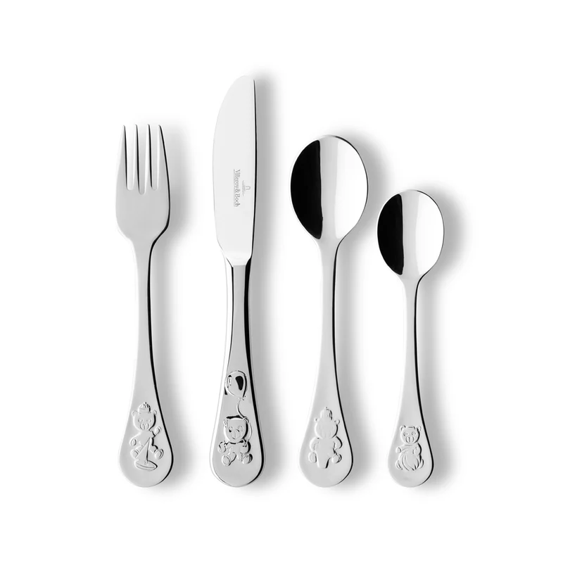 KID'S DINING Posate per bambini - Acciaio inox SET 4 PZ