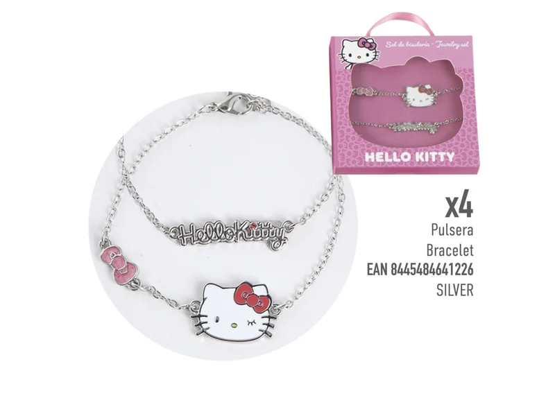 Hello kitty braccialetto argento
