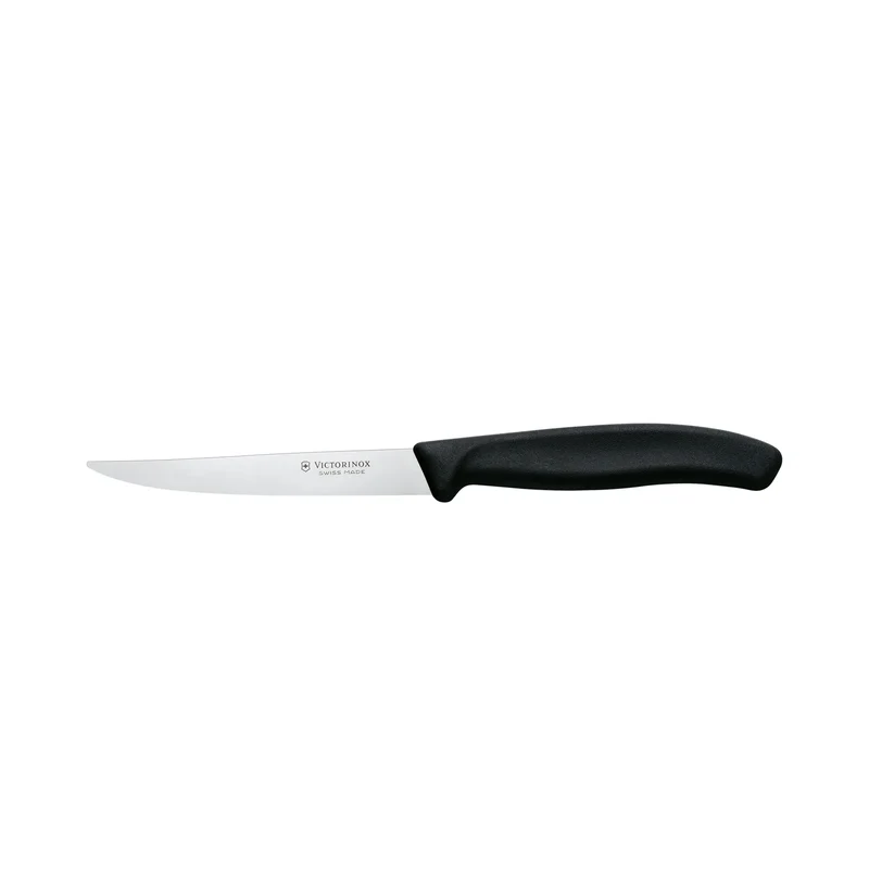 Set 6 coltelli bistecca manico nero - Swiss Classic