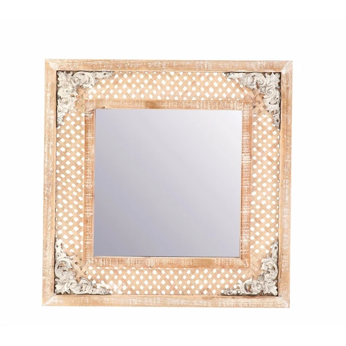 Specchio quadrato con cornice