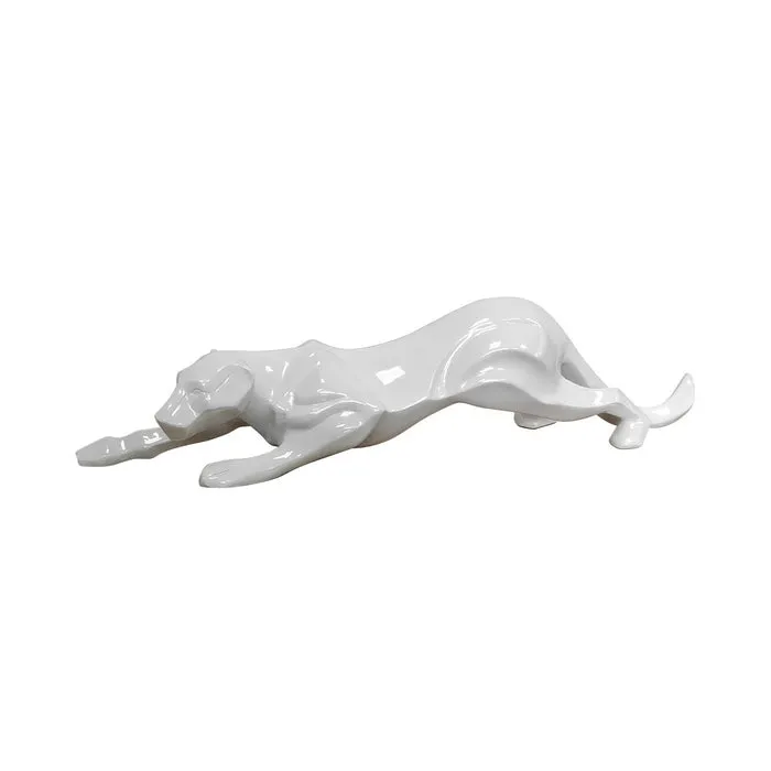 Scultura la pantera bianca