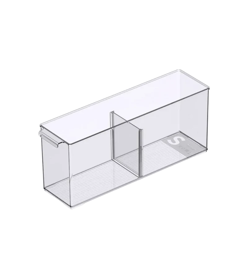 Aufbewahrungsbehälter mit Fächern extra lang - 10.2x37x15.1 cm
