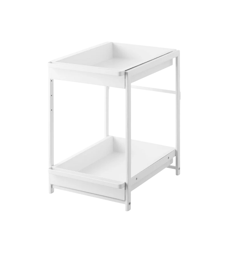 TOWER Schubladenregal 2-stöckig - Weiss