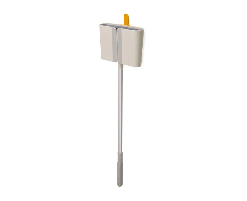 CleanTech Besen mit Wandhalterung 7.8x25.6x93.6cm stone