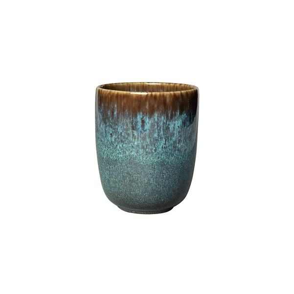 LAVE Tazza da caffè senza manico - Blu, 350 ml, terracotta