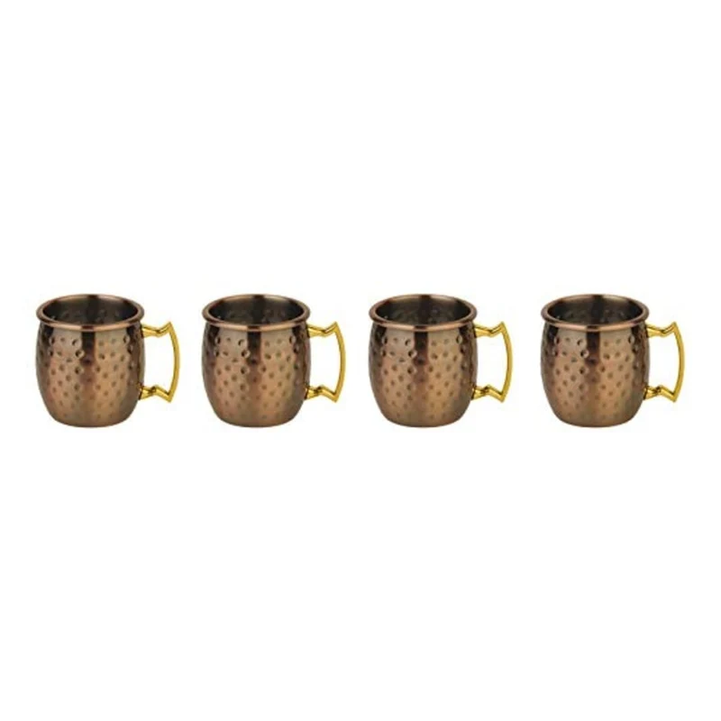 SET 4 Tazze mini moscow mule - Satin Copper