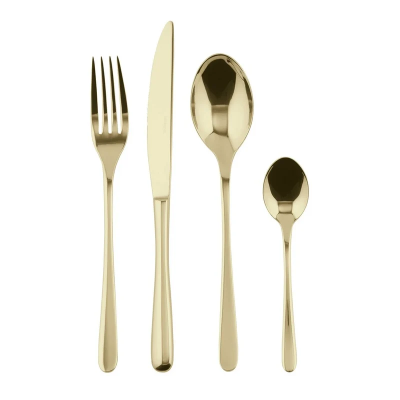 Taste - servizio tavola 24 posate mirror PVD Champagne