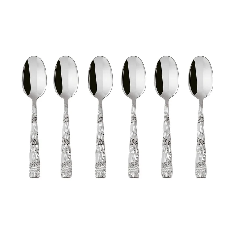Jungle - Set 6 cucchiaini caffè espresso in acciaio inox