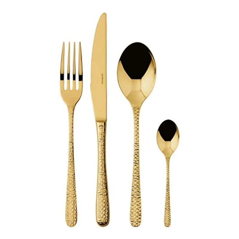 Sambonet Servizio 24 Pz Monoblocco Venezia Pvd Gold