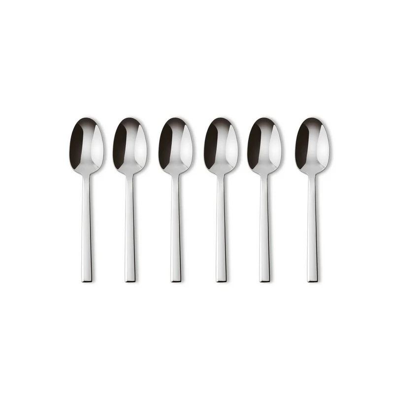 NEUTRA Set 6 Cucchiaini Caffè Espresso In Acciaio Inox