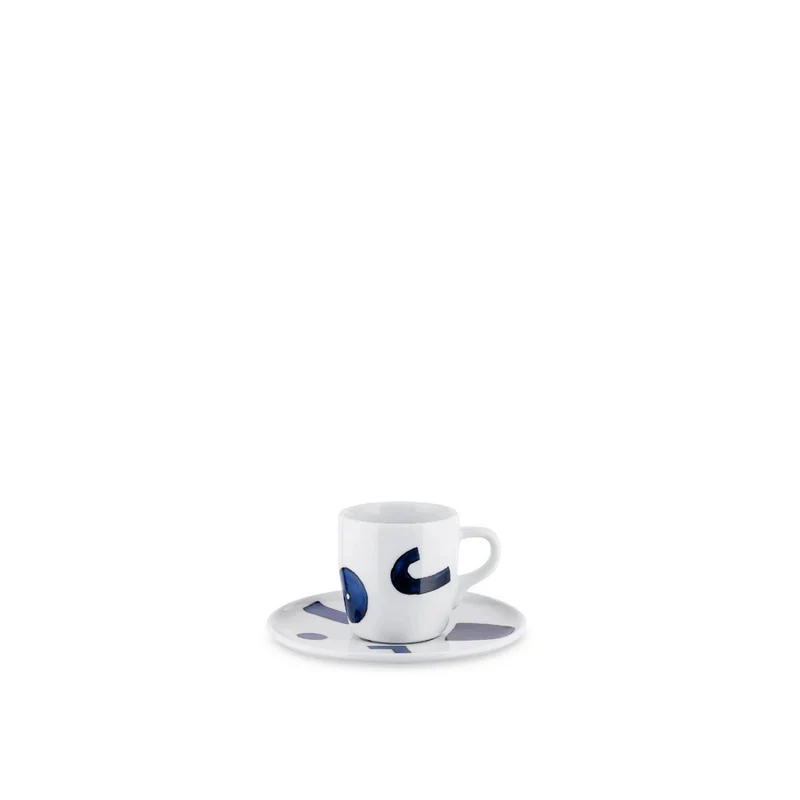 Alessi - Itsumo - Yunoki ware - Set di una tazza da caffè con sottotazza