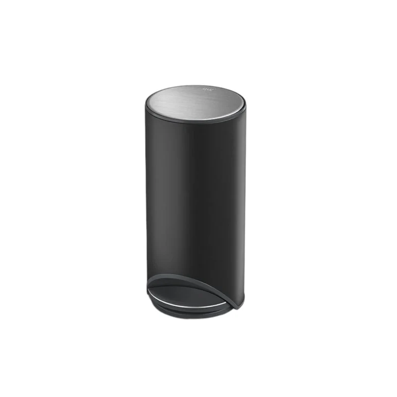 Pattumiera a pedale da - 30 L Nero opaco