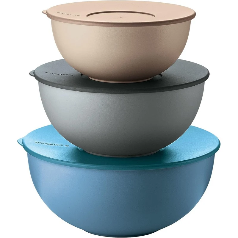 SET 3 CONTENITORI CON COPERCHIO 'EVERYWHERE BIO' "FOOD STORAGE"' "FOOD STORAG