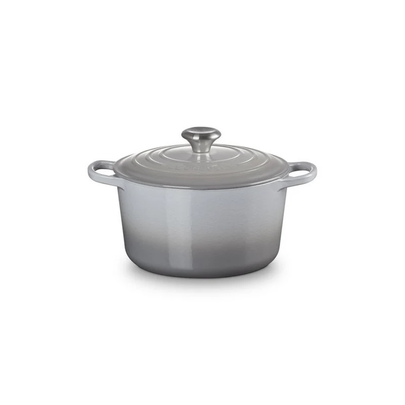 Cocotte profonda rotonda Evolution in ghisa vetrificata - 24 cm, 5L Grigia