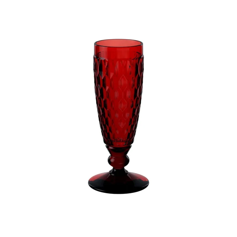 BOSTON Bicchiere da champagne/ spumante - Rosso, 120 ml, cristallo