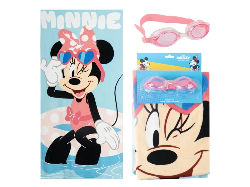 Minnie asciugamani occhialini da nuoto