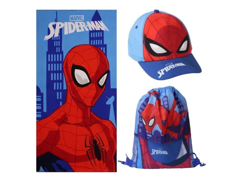 Spiderman asciugamani cappello bag