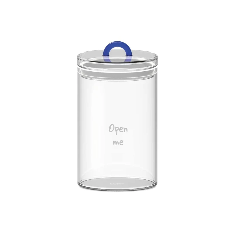 Wd Lifestyle Barattolo in vetro borosilicato trasparente "open me"