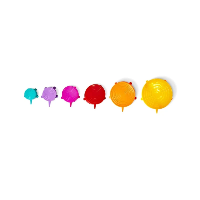 SET 6 cover salvafreschezza - Silicone Multicolor