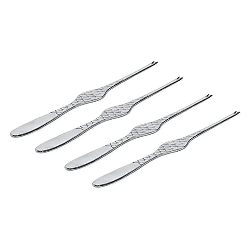 COLOMBINA FISH - Set di 4 forchettine per crostacei