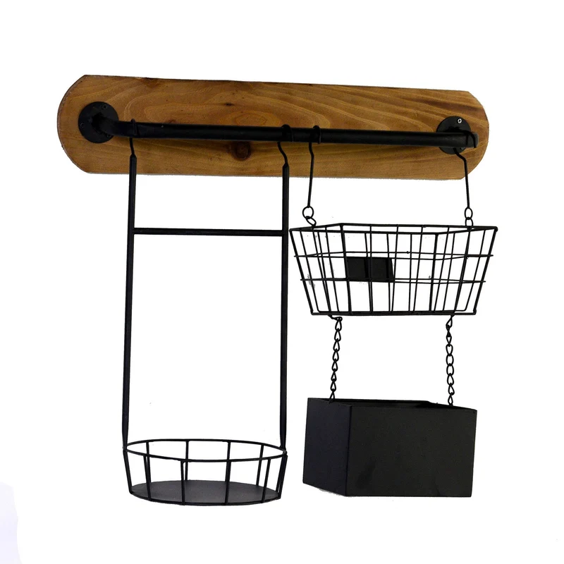 Portatutto in Metallo 57x20H49cm Adami Nero