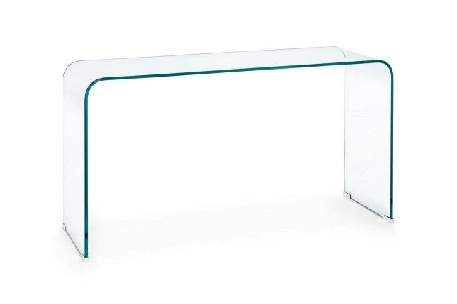 Consolle Iride Rettangolare con Vetro 125x40 in Vetro